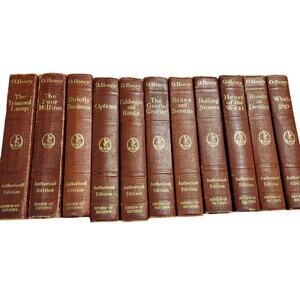 Lot 11 Antique O Henry Authorized Edition Vols 1919 HC Books Review of Reviews